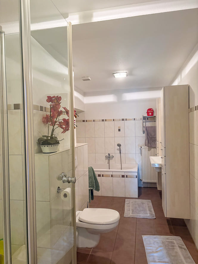 Badezimmer der Ferienwohnung